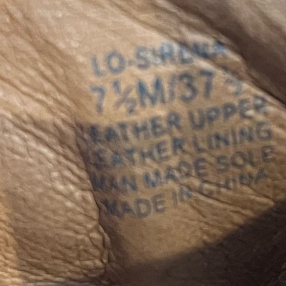 Louise et Cie Elegant Black Heeled Leather and Suede Boots with Gold Buckles - Picture 6 of 7